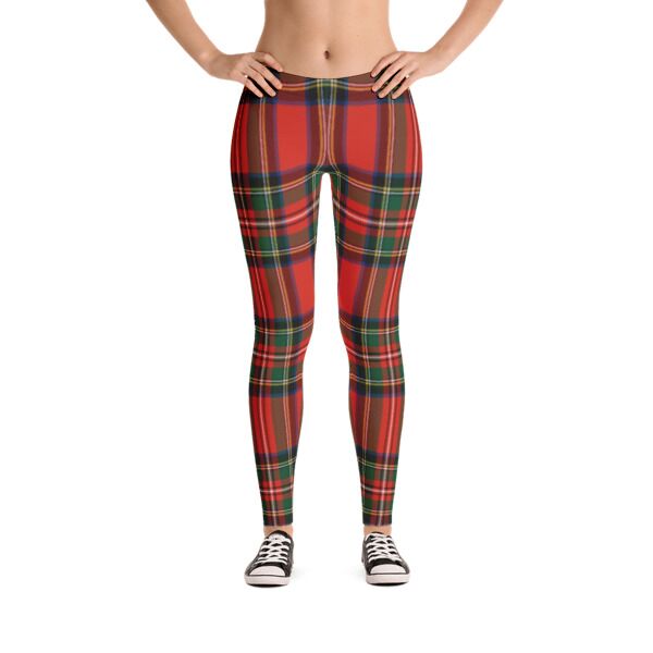 Royal Stewart Tartan Leggings - Click Image to Close